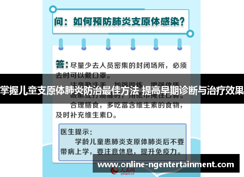 掌握儿童支原体肺炎防治最佳方法 提高早期诊断与治疗效果