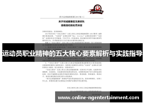 运动员职业精神的五大核心要素解析与实践指导